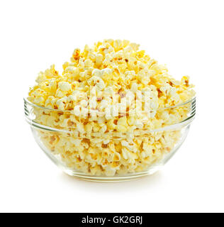 Isolato di pop corn snack Foto Stock