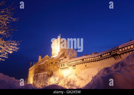 Il castello di Wartburg a Eisenach Foto Stock