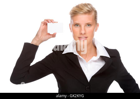 Scheda donna pantaloni adatti Foto Stock