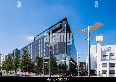 Hotel Hilton, London Designer Outlet, Wembley Park, Borough di Brent a Londra, Inghilterra, Regno Unito Foto Stock