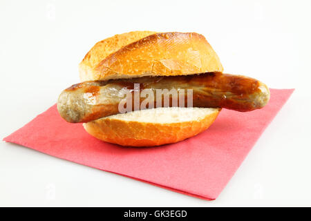 Bratwurst Foto Stock