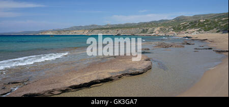 Lara Bay Turtle Beach,, Akamas Cipro Foto Stock