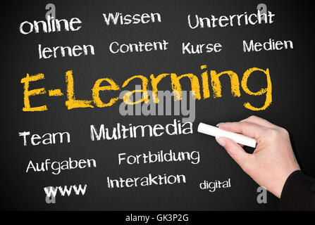 e-learning Foto Stock