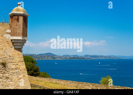 Vista dalla cittadella di Saint Tropez, Francia Foto Stock