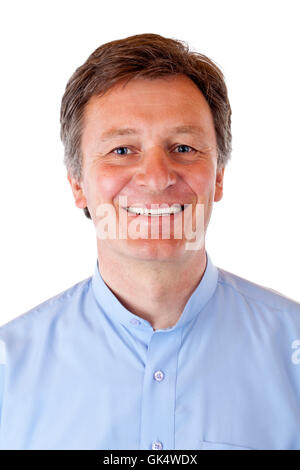 Ritratto di un senior,uomo felice Foto Stock
