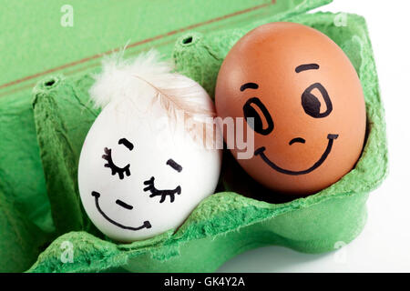 Amicizia amorevole di pasqua Foto Stock