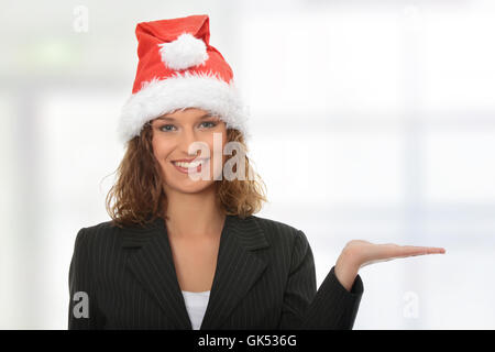 Donna ridere di office Foto Stock