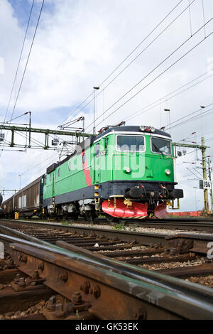 Locomotore ferroviario treno Foto Stock