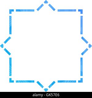 Blue cornice decorativa Illustrazione Vettoriale