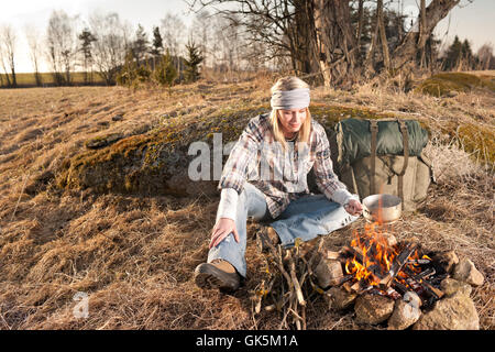 Donna sport sport Foto Stock