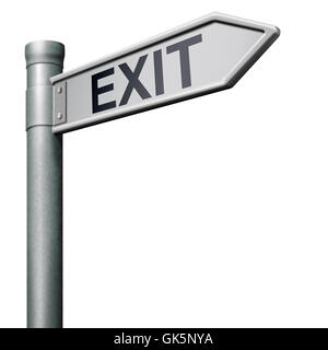 Abbandonare andare lontano partono Foto Stock