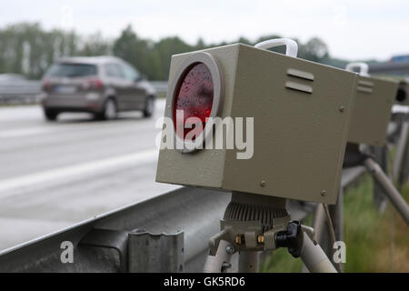 Mobile di misurazione della velocità Foto Stock