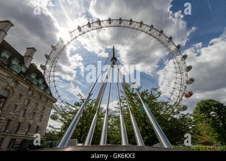 Il London Eye Ferris Wheel. Londra, Regno Unito Foto Stock