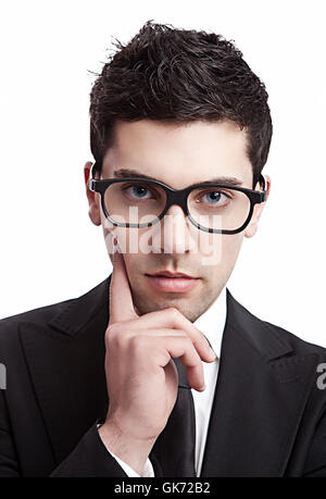 Guy faccia di moda Foto Stock