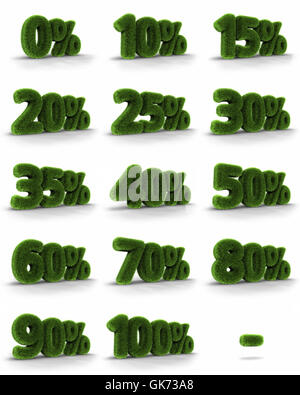 Vendita meno la percentuale Foto Stock