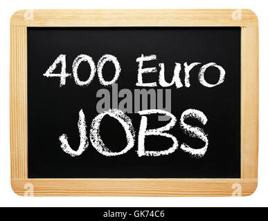 Euro lavoro stipendio Foto Stock