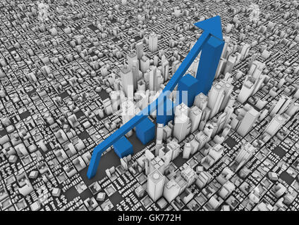 Città città stile di costruzione Foto Stock