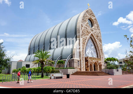 Florida Collier County, Ave Maria, Ave Maria University, pianificata città universitaria, Tom Monaghan, Ave Maria Oratory, chiesa, cattolico romano, religione, istruzione, Mar Foto Stock