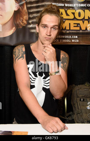 Chicago, Illinois, Stati Uniti d'America. Il 18 agosto 2016. Jason Mewes assiste la procedura guidata mondo Chicago Comic Con a Donald E. Stephens Convention Center in Rosemont, IL. Credito: Daniel Boczarski/Alamy Live News Foto Stock