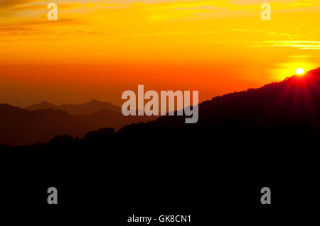 Montagne drammatico francia Foto Stock