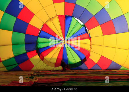 All'interno del palloncino a caldo Foto Stock