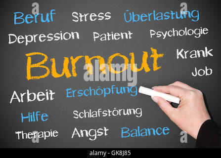 Burnout - concetto Foto Stock