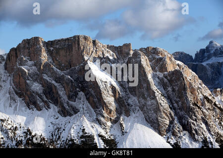 Inverno dolomiti alpi Foto Stock