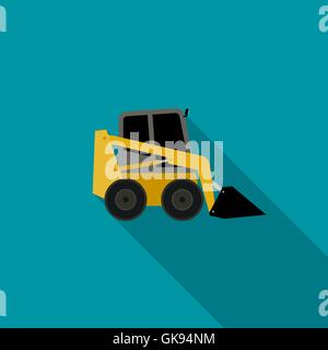 Caricatore icona piatta Illustrazione Vettoriale