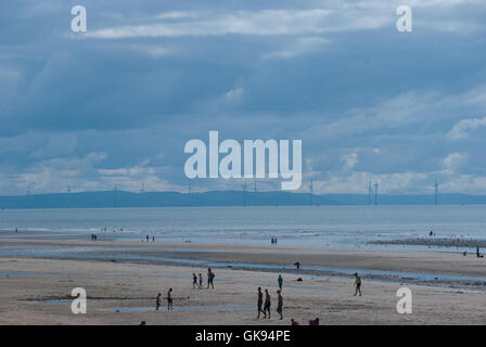 Spiaggia di scena a Formby Foto Stock