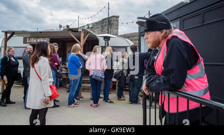 Banksy Dismaland dell esposizione in Weston super Mare Foto Stock