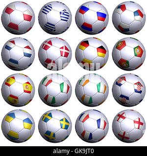 La sfera delle nazioni concorrenti Foto Stock