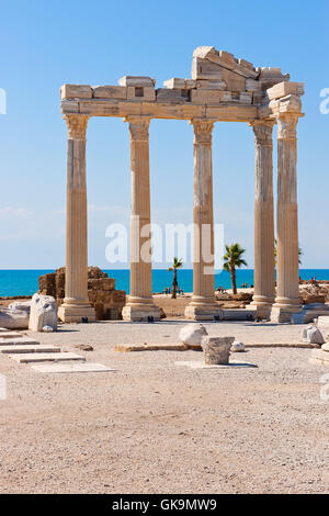 Tempio di Apollo nel lato,la riviera turca Foto Stock