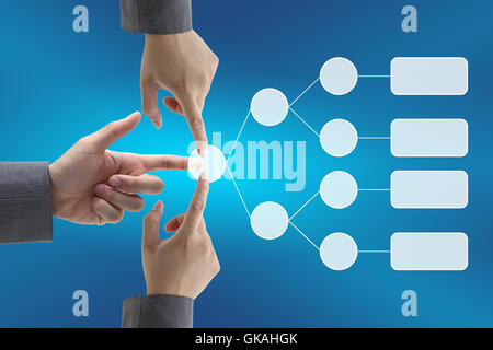 Grafico di diagramma di tecnologia Foto Stock