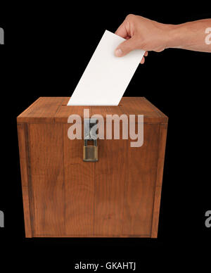 Vota la politica Foto Stock