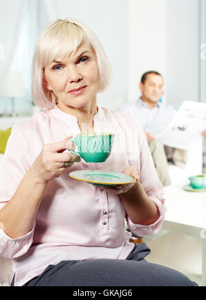 Donna Uomo cup Foto Stock