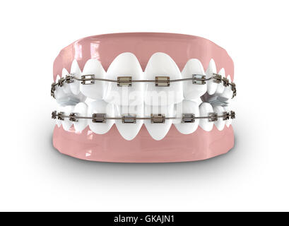 Denti isolati dentista Foto Stock