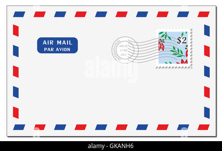 Carta lettera Cartolina Foto Stock