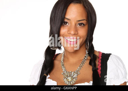 donna in dirndl Foto Stock