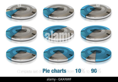 Strategia di blu grafico Foto Stock