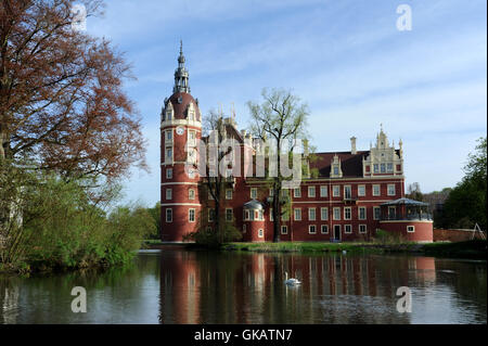 Bad Muskau castello in furst pückler park Foto Stock