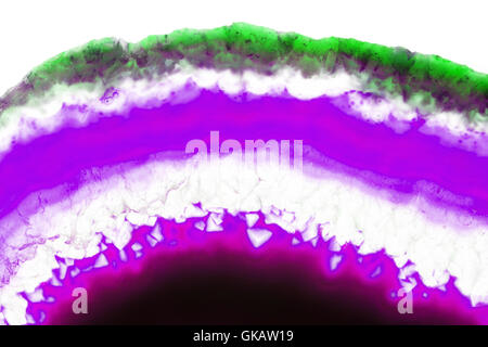 Abstract - sfondo rosa agata minerale slice Foto Stock