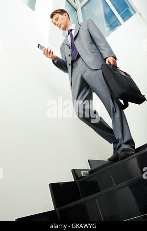 Numero di telefono delle scale Foto Stock