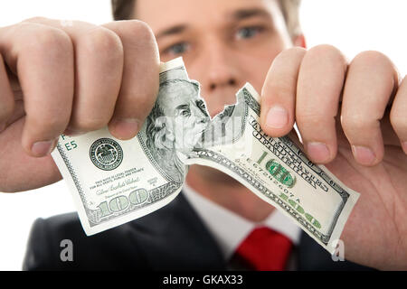 Il gesto di dollari Dollaro Foto Stock