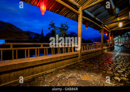 Città di roccia Yongjia County, Wenzhou City, nella provincia di Zhejiang, Lishui Street Foto Stock