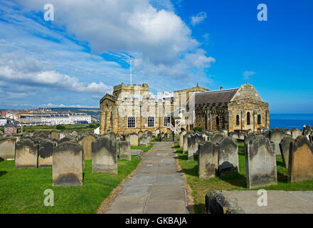 Chiesa di Santa Maria, Whitby, North Yorkshire, Inghilterra, Regno Unito Foto Stock