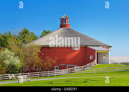 Round Barn, Shelburne Farm, Shelburne, Vermont, USA Foto Stock