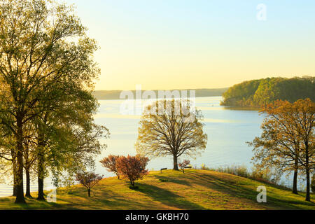 Sunrise, Hotel Lakeshore Kenlake membro Resort Park, Kentucky, Stati Uniti d'America Foto Stock