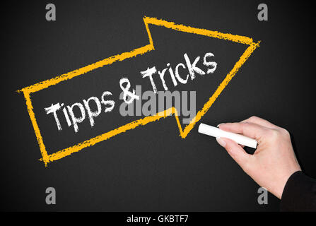consigli e trucchi Foto Stock