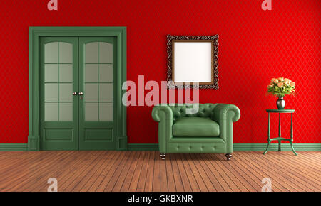 Poltrona porta interna Foto Stock