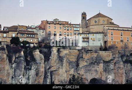 Case Sospese di Cuenca, Spagna Foto Stock